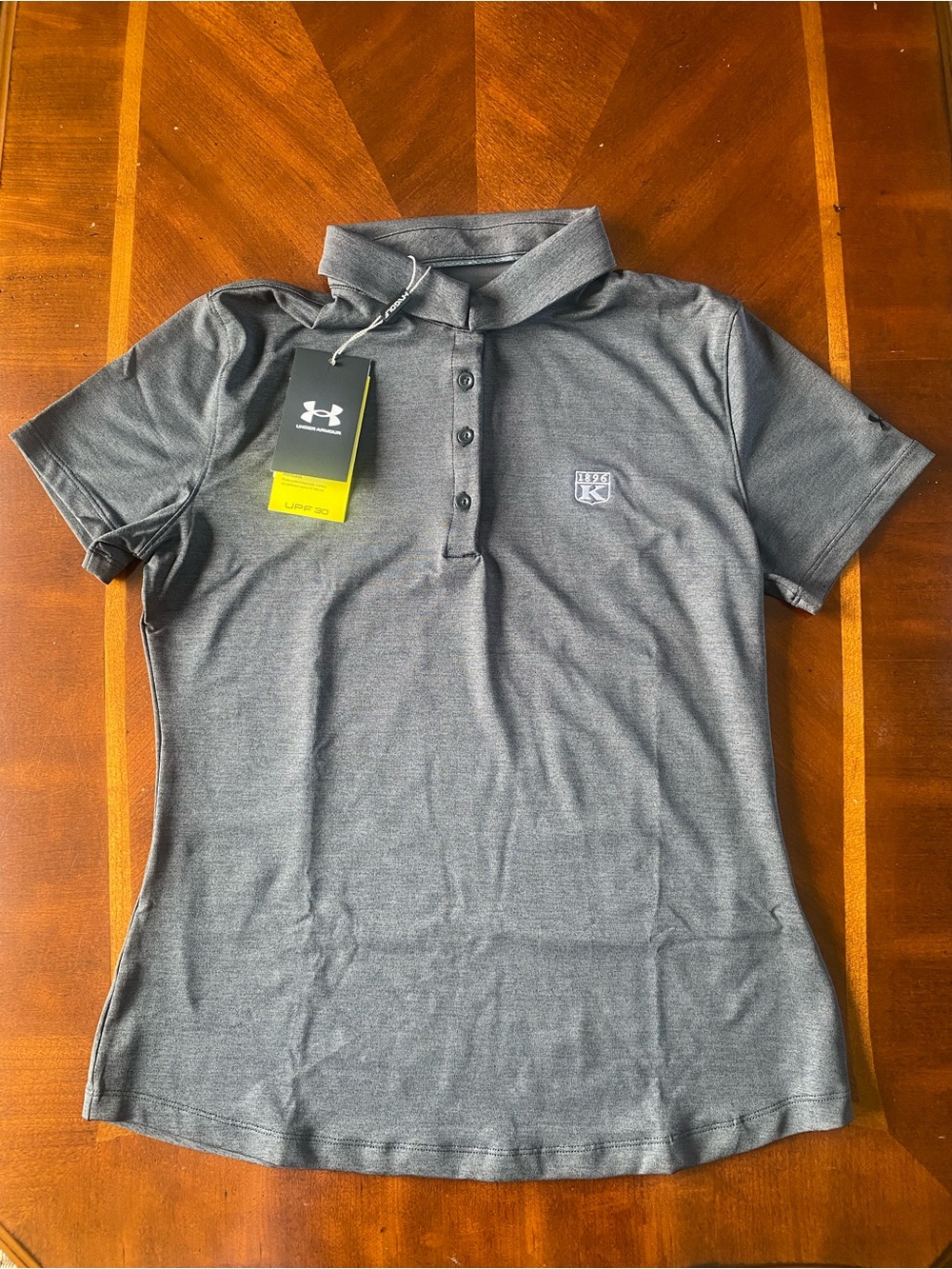 Under Armour Boys Grey Short Sleeve Polo